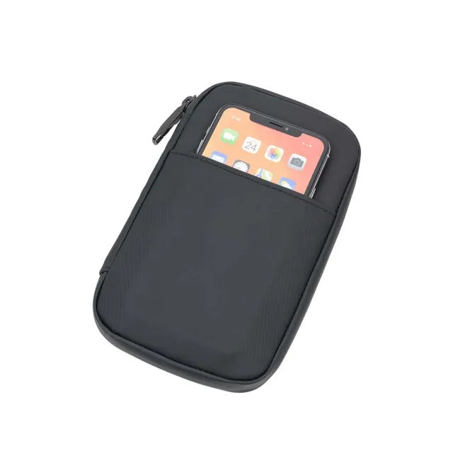 【Troika】雙11 德國多功能防潑水旅行收納包 BLACK TECH TRAVELLER(防水包 護照卡片、手機耳機