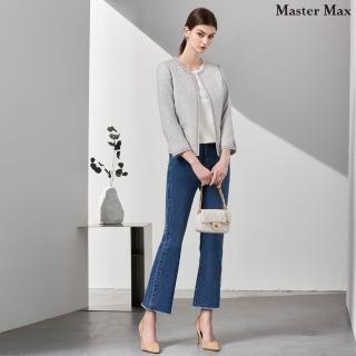 【Master Max】彈性合身素面修身小喇叭褲(8423010)