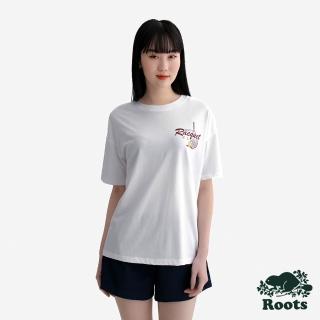 【Roots】Roots女裝- ROOTS RACQUET CLUB 短袖上衣(白色)