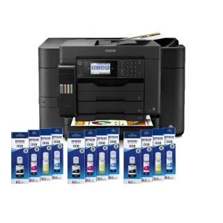 【EPSON】官方直營 搭3組T06G原廠1黑3彩墨水★L15160 四色防水高速A3+WIFI連供傳真複合機(5年保固組)