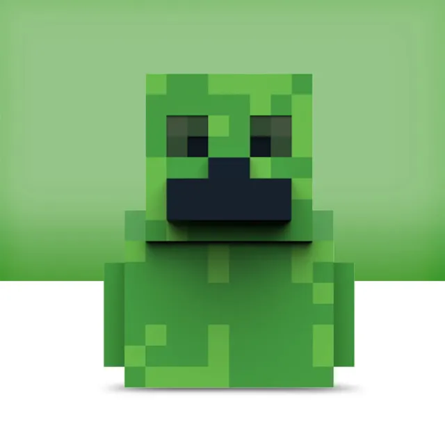 【TUBBZ】4吋潮流小鴨公仔 麥塊 MINECRAFT 苦力怕(黃色小鴨)