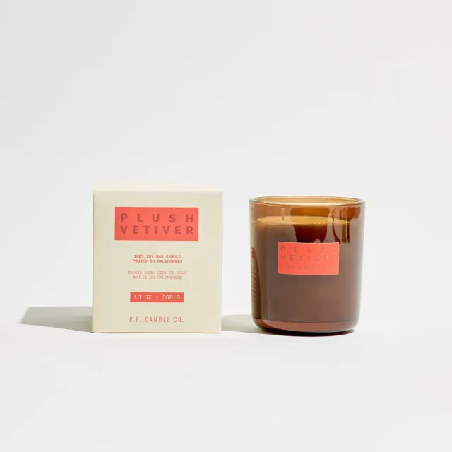 【P.F. CANDLE CO.】美國HI-FI手工香氛蠟燭13oz－細絨香根草(PLUSH VETIVER)