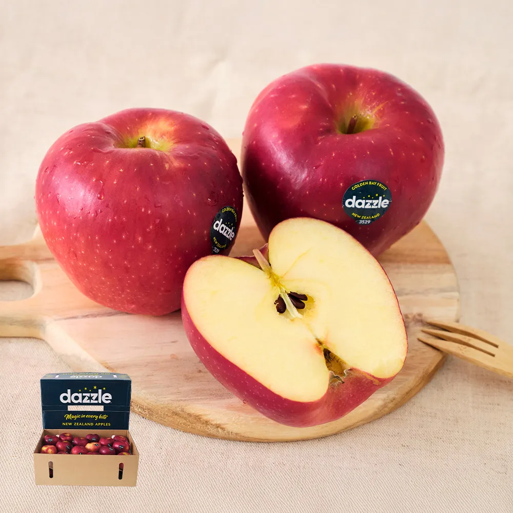【FruitGo 馥果】紐西蘭丹爍蘋果中顆80顆(180-220g±10%/原箱產地直送)