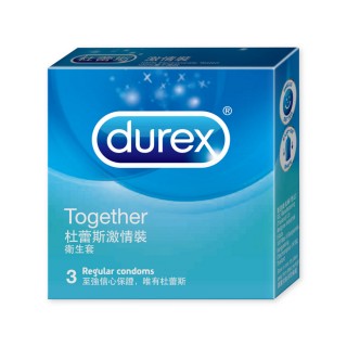 【Durex杜蕾斯】激情裝保險套3入/盒(情趣用品.保險套)