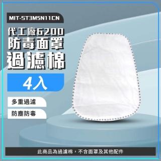 【智殿】四片面罩過濾棉 防毒面具 防塵面具 雙罐式面具 半面體防毒面具(防毒面罩配件 165-ST3M5N11CN)