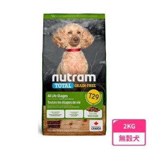 【Nutram 紐頓】即期品 T29無穀迷你犬 羊肉2KG(狗飼料、成犬糧、無榖飼料、效期至20250904)