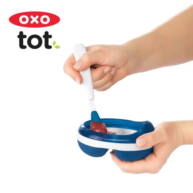 【OXO】tot 矽膠湯匙2入組(2色可選/6M+)