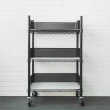 【dayneeds 日需百備】60x45x90cm 廚房置物推車 含圍籬+PP板+工業輪(推車/微波爐架/層架)