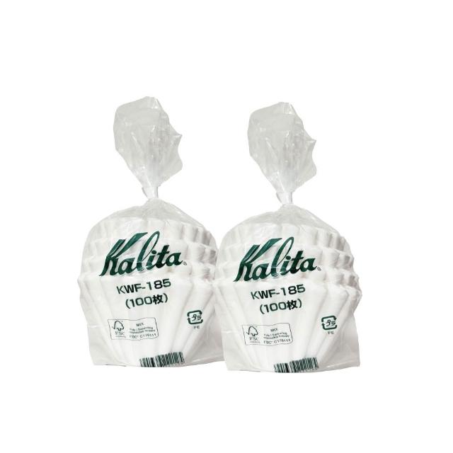 【Kalita】185系列 漂白蛋糕型波紋濾紙 波浪濾紙2~4杯／100入x2包(KWF-185)