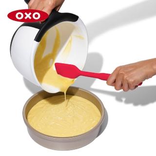 【美國OXO】好好握全矽膠刮刀 小 2色可選(輕鬆刮取醬汁 適用各種鍋具 耐熱280度)