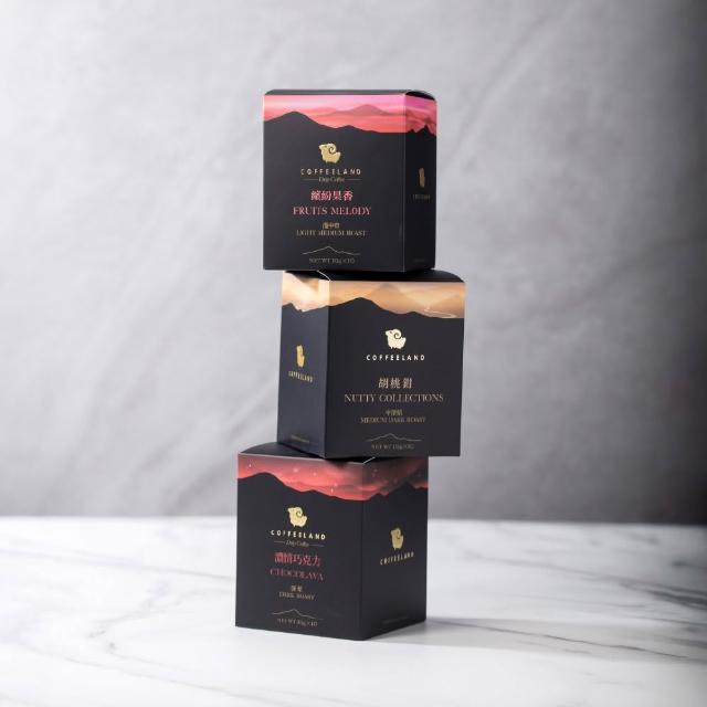 【COFFEELAND 極品莊園咖啡】三盒組合價｜金萃系列-風味任選(繽紛果香/胡桃鉗/濃情巧克力)