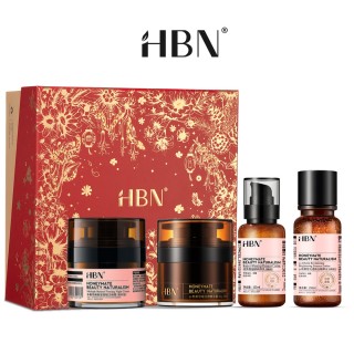 【HBN】早C晚A水乳雙霜亮白禮盒組 特證版發光水+雙A乳+雙A晚霜+原白霜(精華乳/抗老/淡紋/淡斑/保濕/抗衰)