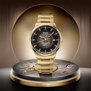 【MIDO 美度】COMMANDER 香榭 漸變機械錶-40mm(M0214073341101)