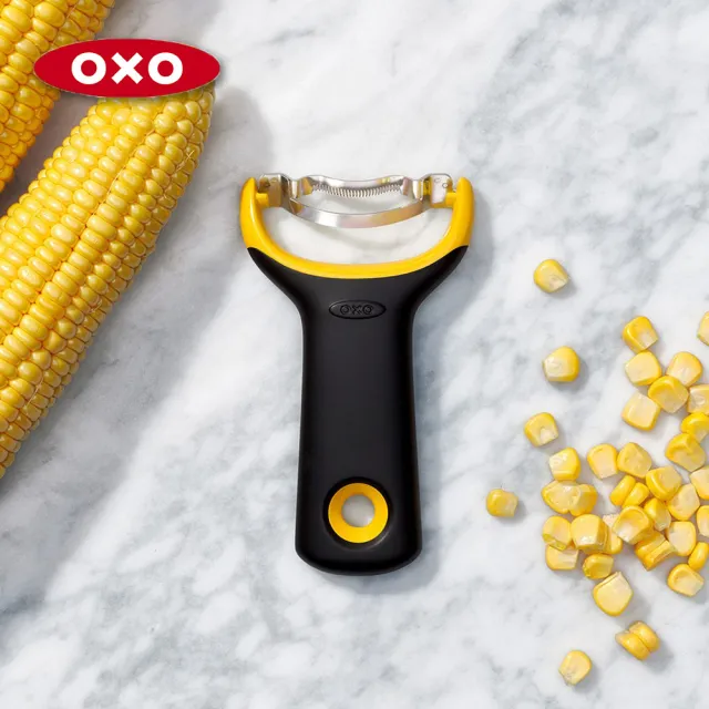 【美國OXO】Y型玉米刨粒刀(輕鬆刮出整排玉米粒)
