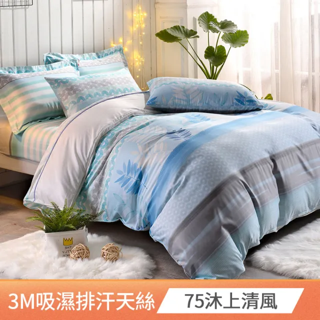 【FOCA】3M專利吸濕排汗天絲兩用被床包組(單/雙/加大/多款任選) 涼被/冷氣毯