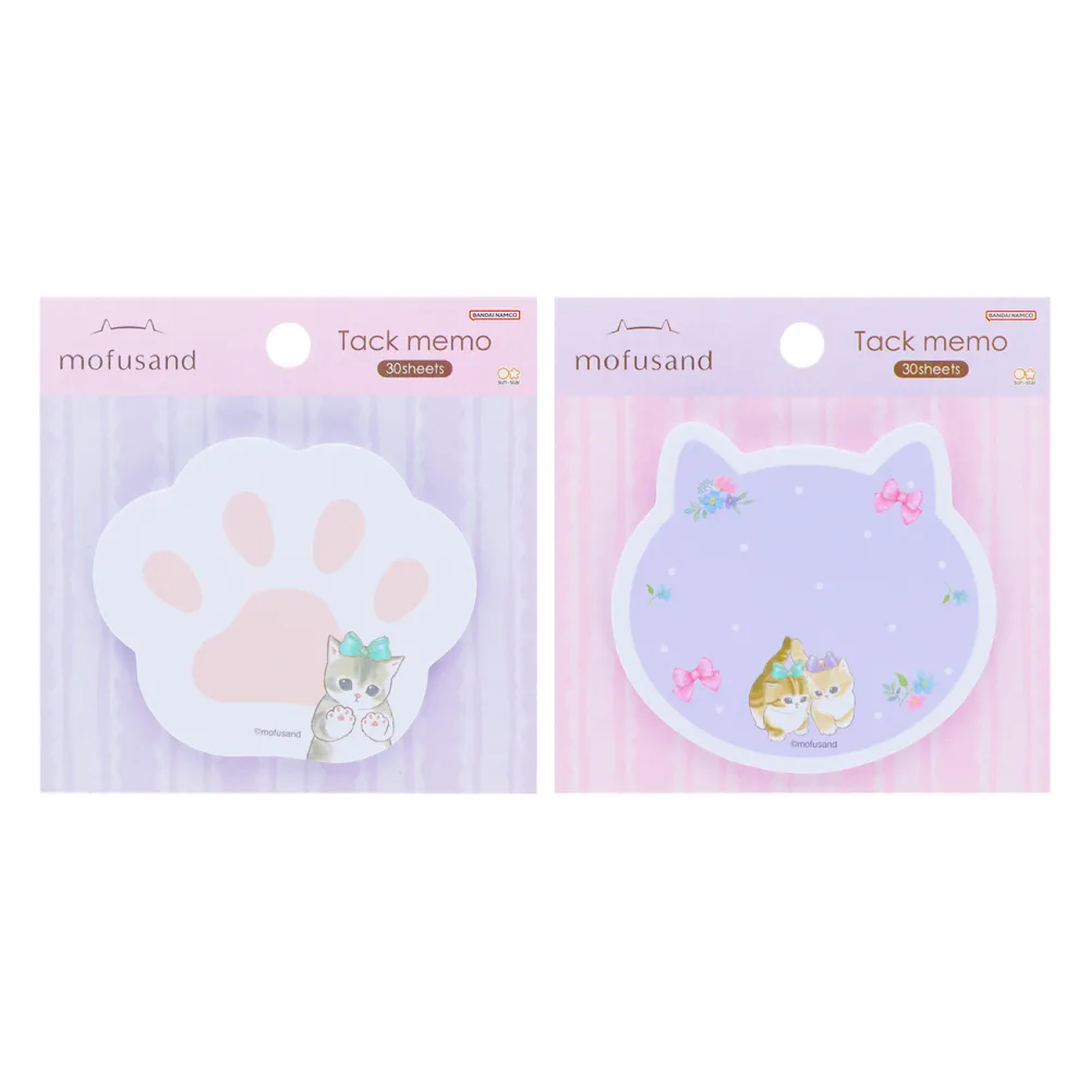 【sun-star】貓福珊迪Mofusand 緞帶風造型便利貼(2款可選/日本進口/便利貼/可黏貼便條紙)
