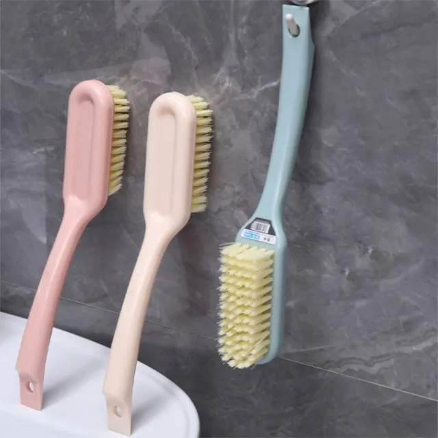 【茉家】馬卡龍色系長柄可壁掛鞋刷(1入)