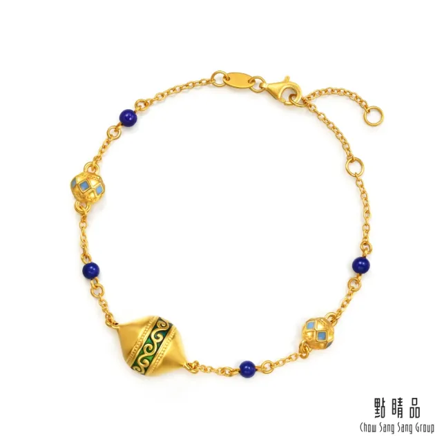 【點睛品】凌冬之蔓 青金石黃金手鍊