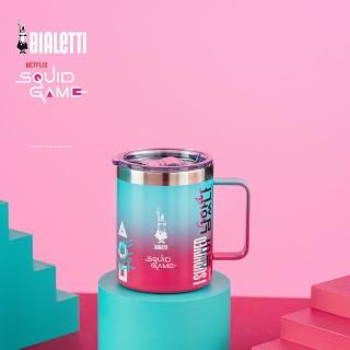 【Bialetti 比亞樂堤】魷魚遊戲聯名限量款-手把保溫杯420ml(限量聯名款/露營杯)