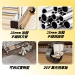 【Ashley House】不銹鋼雙層雙排桿置物層架多功掛衣架-附輪(衣帽架 衣架 收納架 曬衣架 鞋架)