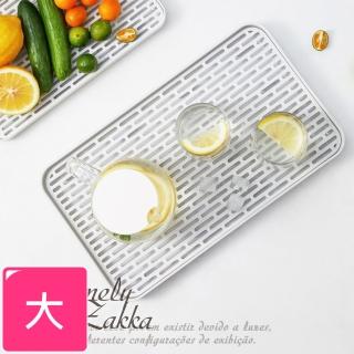 【Homely Zakka】日式極簡多功能雙層瀝水盤/置物架 大