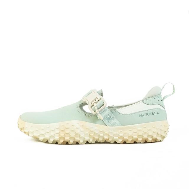 【MERRELL】Wrapt Buckle Nubuck 女 運動休閒鞋 舒適 磨砂皮 淺綠色(ML008332)