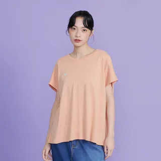 【gozo】許願清單後打褶連袖T恤(兩色)