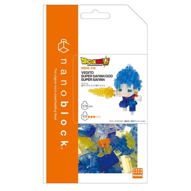【nanoblock 河田積木】NBDB_018 七龍珠超 達爾 超級賽亞人之神