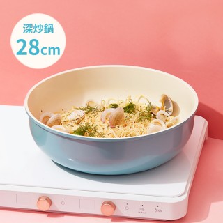 【Roichen】韓國製 28cm深炒鍋 不含把手(IH爐 全火源適用 露營 輕量鍋)