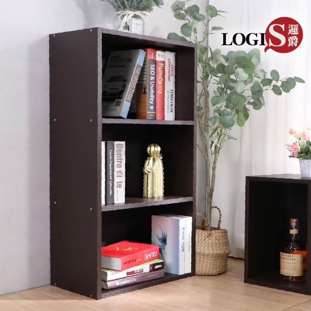 【LOGIS】2入組厚板開放式收納櫃(三層櫃)