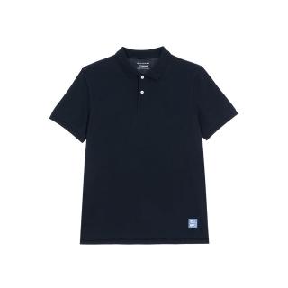 【GIORDANO 佐丹奴】男裝彈力萊卡POLO衫 Cool Collection系列(26 標誌海軍藍)