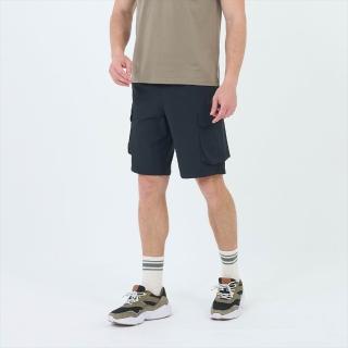 【GIORDANO 佐丹奴】男裝輕薄彈力短褲 Cool Collection系列(09 標誌黑)