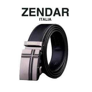 【ZENDAR】臺灣總代理 限量2折 頂級小牛皮皮革自動扣頭男用皮帶 6806M 全新專櫃展示品(送禮盒提袋)