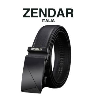 【ZENDAR】臺灣總代理 限量2折 頂級小牛皮皮革自動扣頭男用皮帶 6821M 全新專櫃展示品(送禮盒提袋)
