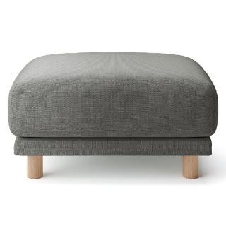 【MUJI 無印良品】沙發凳/聚氨酯獨立筒/棉麻網織(大型傢俱配送)