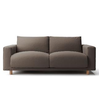 【MUJI 無印良品】沙發本體/2.5人座/羽毛獨立筒/水洗棉帆布(大型傢俱配送)