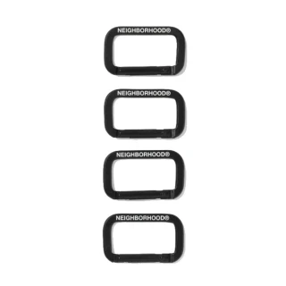 【NEIGHBORHOOD】NEIGHBORHOOD CARABINER SET Black 黑色吊扣 一組四個 鐵環 251OTNH-AC04