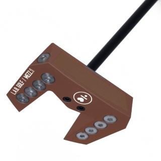 【LAB Golf】Mezz.1 客製版咖啡色高爾夫球推桿 升等黑色 Accra 碳纖維桿身(獨一無二之仰角平衡科技)