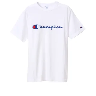 【Champion】官方直營-Basic Logo短袖Tee-男(白色)