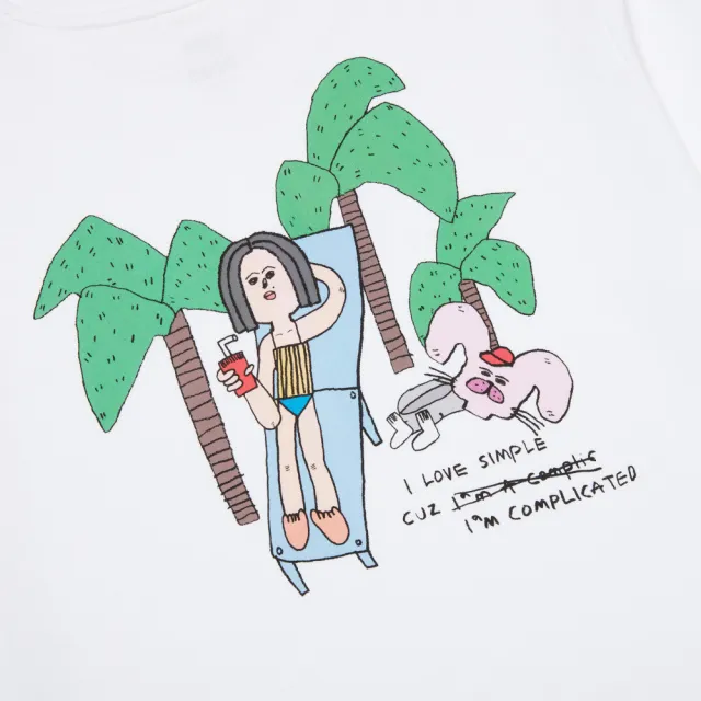 【VANS】官方旗艦 Artist Collection - Riroo 女款白色短袖T恤