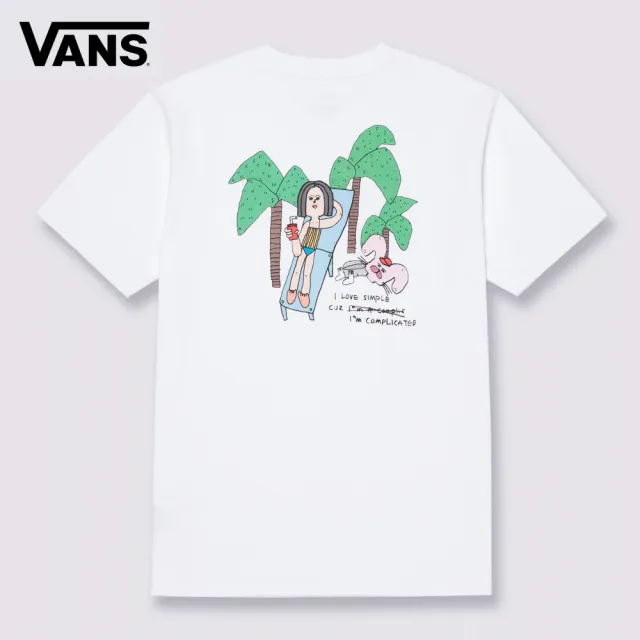 【VANS】官方旗艦 Artist Collection - Riroo 女款白色短袖T恤