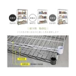 【居家cheaper】大型耐重四層置物架-122X45X180CM(烤黑/烤白/電鍍可選)