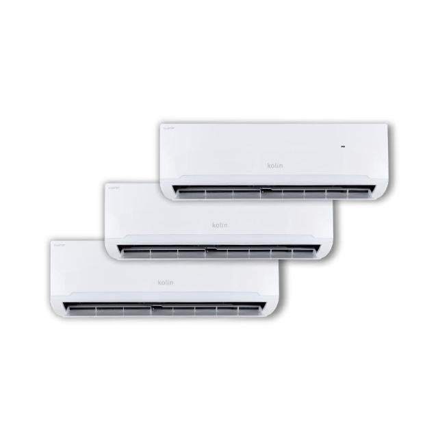 【Kolin 歌林】4坪+5坪+5坪一對三變頻冷暖分離式空調(KDV-P1012M301/PK282DV03A+PK362DV03Ax2台)