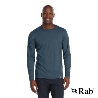 【RAB】Syncrino Base LS Tee 羊毛混紡長袖排汗衣 男款 獵戶藍 #QBL32