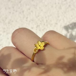 【今生金飾】朝露戒(黃金戒指)
