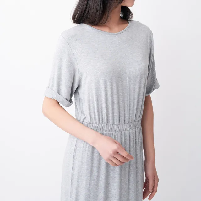 【Tani】女性短袖連身裙(天絲莫代爾女性女性居家休閒短袖連身裙99526)