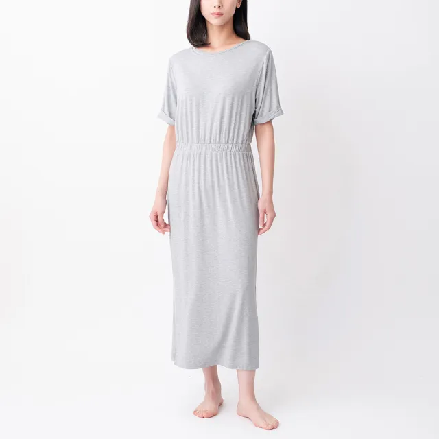 【Tani】女性短袖連身裙(天絲莫代爾女性女性居家休閒短袖連身裙99526)