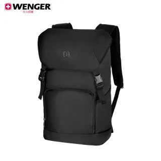 【WENGER 威戈】雙11 16吋電腦後背包 48*31*17 黑(611866)