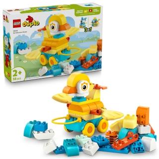 【LEGO 樂高】得寶系列 10448 3 合 1 有輪動物(動物玩具 幼兒積木 兒童玩具 學習積木)