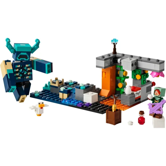 【LEGO 樂高】Minecraft 21274 循聲守衛遭遇戰(麥塊 電玩遊戲 兒童玩具 積木)